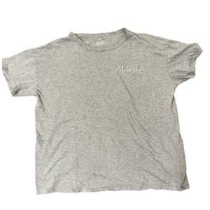 Gray aerie aloha t shirt